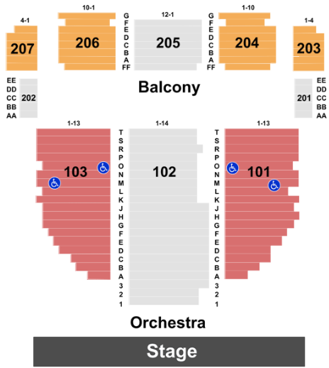  Arcada Theatre Seating Chart