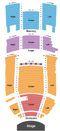  Balboa Theatre Seating Chart