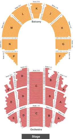 Brady Theater Seating Chart