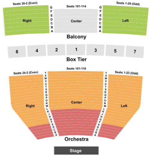  Eisenhower Theater Seating Chart