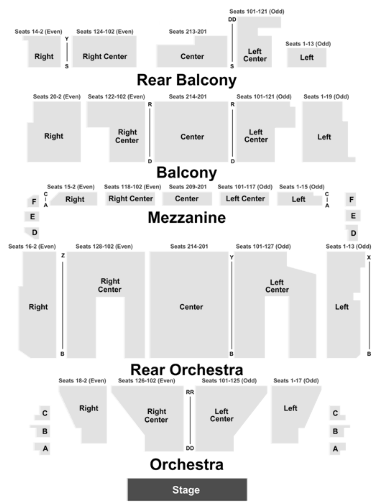  Orpheum Theatre Boston Seating Chart