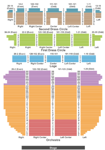  Providence Performing Arts Center Seating Chart