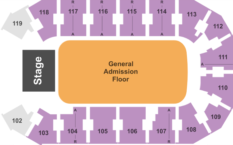  Silverstein Eye Centers Arena seating chart