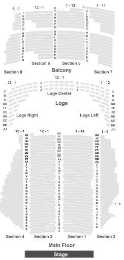  Minnesota State Theatre Seating Chart