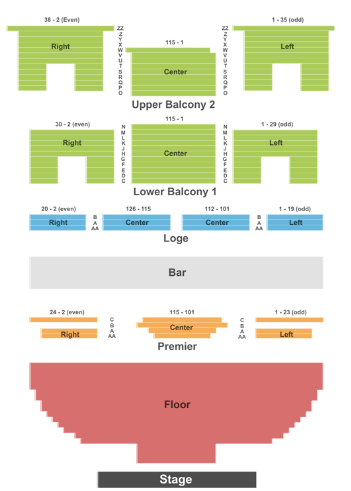  Wellmont Theater Seating Chart