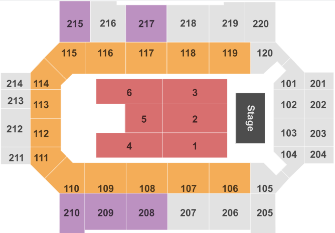  Broadmoor World Arena seating chart