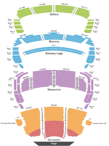  Ordway Center for Performing Arts Seating Chart
